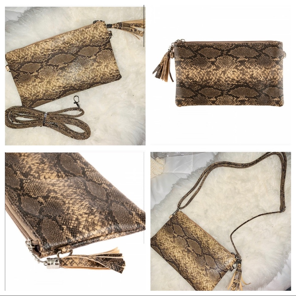NEW Snake Print Crossbody Bag